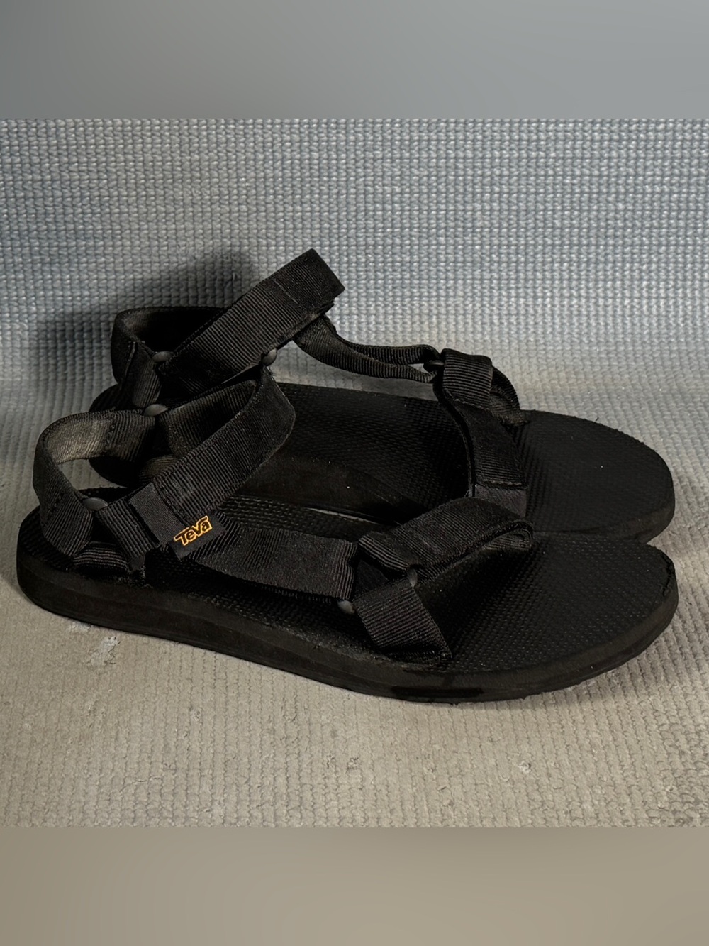 Teva Strappy Nylon Original Universal Urban Women’s Sandals Black Size 8 - Picture 2 of 9
